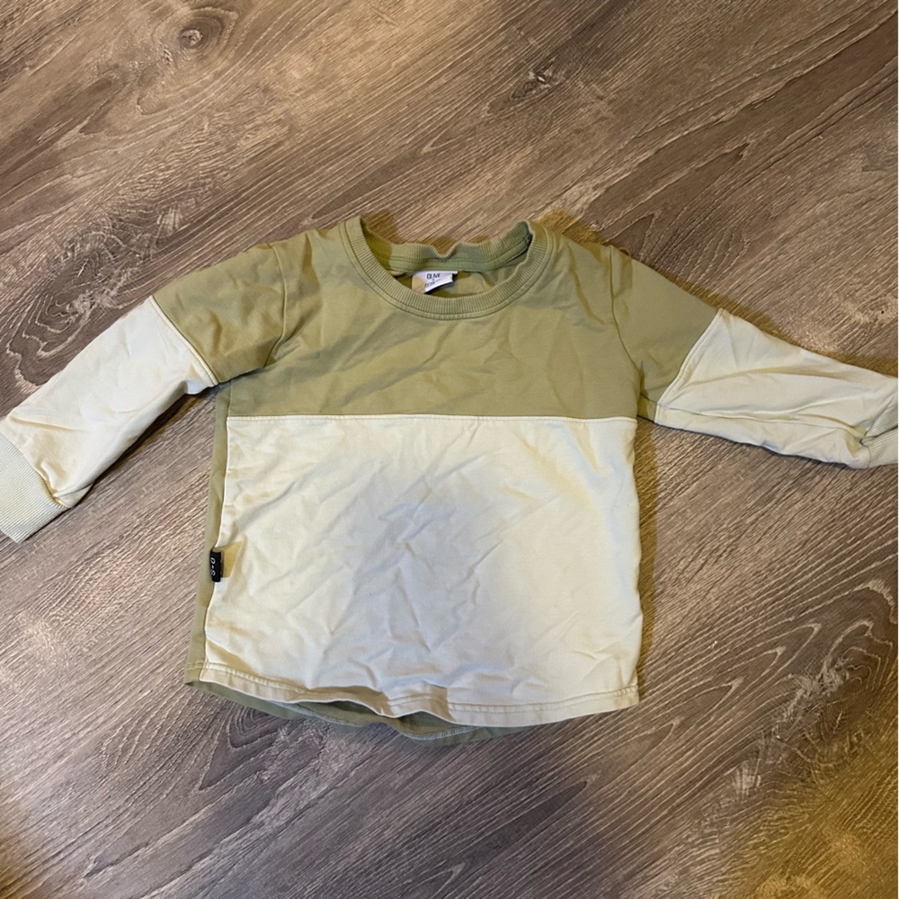 Toddler Boy Olive & Scout Two-Tone Long Sleeve Shirt